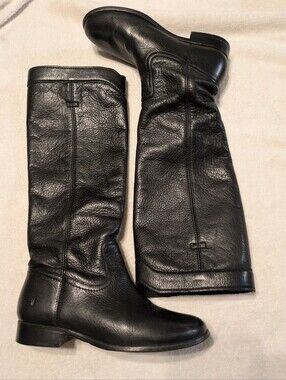 Frye Tall Riding Boots Black 6.5